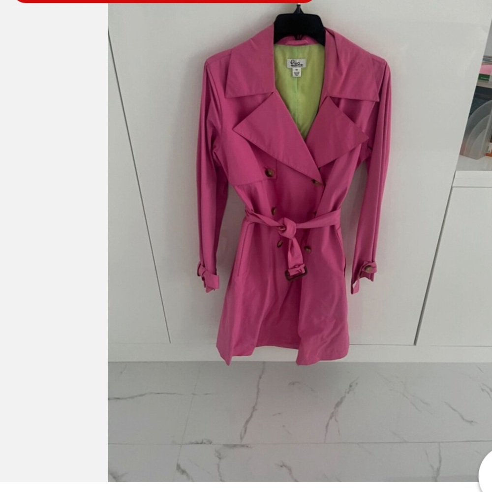 Gore tex Lilly Pulitzer trench rain coat  XS
